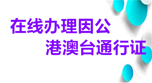 在线办理因公港澳台通行证回执